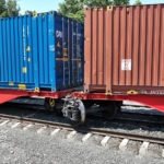 Yük vagonu raydan çıktı