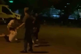 8 kişi sopa ve palayla bir kişi böyle darp etti