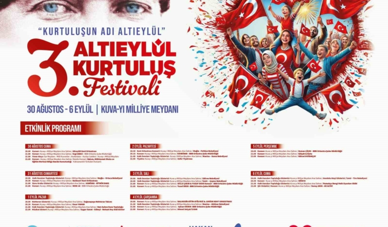 Altıeylül Belediyesi’nden coşku dolu 8 günlük kurtuluş festivali