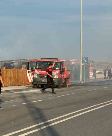 Arnavutköy’de İBB’ye ait cankurtaran merkezinde yangın çıktı