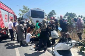 Arnavutköy’de işçi servisi kazası