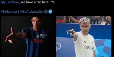 Atalanta’nın yeni transferi Bellanova’dan Yusuf Dikeç pozu