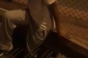 Ayağı mazgala sıkışan genci itfaiye kurtardı