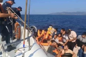 Ayvacık açıklarında 96 kaçak göçmen yakalandı