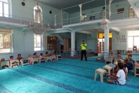 Babaeski’de kurs öğrencilerine trafik eğitimi