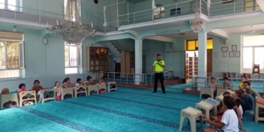 Babaeski’de kurs öğrencilerine trafik eğitimi