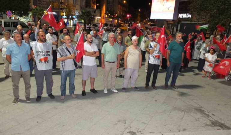 Balıkesir’de Filistin’e destek mitingi düzenlendi