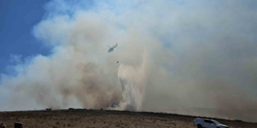 Balıkesir’de otluk alanda çıkan yangın söndürüldü