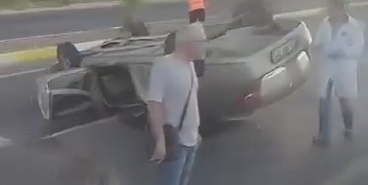 Balıkesir’de otomobil takla attı: 1 ölü, 4 yaralı