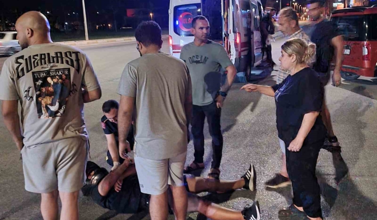 Bandırma’da motosikletten düşen sürücü yaralandı