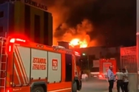 Beylikdüzü’nde iş yerinde büyük yangın