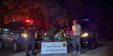 Bilecik’te çalınan motosikleti jandarma ekipleri buldu