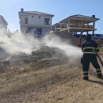 Bilecik’te çıkan saman yangını kısa sürede söndürüldü