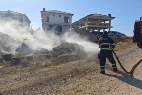 Bilecik’te çıkan saman yangını kısa sürede söndürüldü