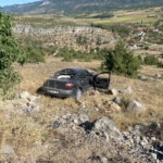 Bilecik’te otomobil şarampole devrildi: 1 yaralı