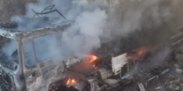 Bilecik’te seyir halindeki tır alev alev yandı