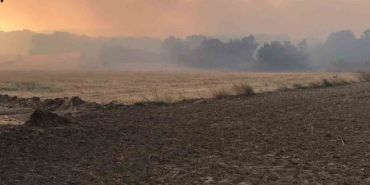 Bulgaristan sınırında çıkan yangın Edirne’nin köylerine ilerliyor