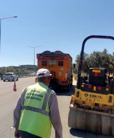 Bursa-Mudanya yolu onarıldı