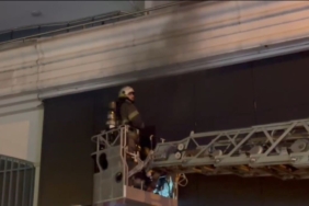 Bursa’da 7 katlı apartmanın altındaki züccaciye dükkanında çıkan yangın korku dolu anlar yaşattı