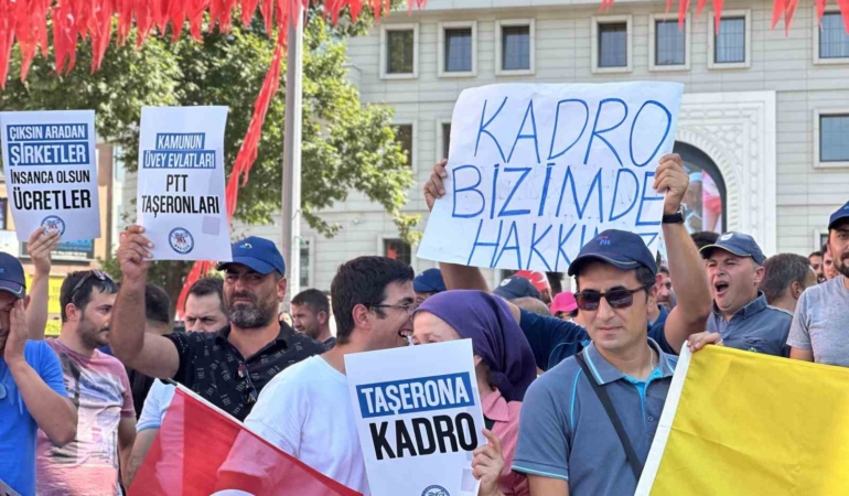 Bursa’da PTT işçileri isyan etti