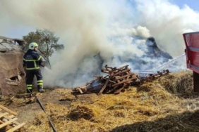 Bursa’da saman balyaları alevlere teslim oldu