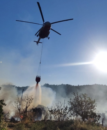 Çanakkale’de ziraat alanındaki yangın kontrol altına alındı