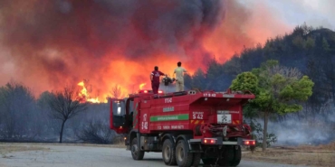 Çanakkale’deki orman yangını devam ediyor