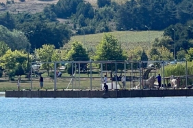 Çocuklar Pelitözü göletinde tehlikeyle karşı karşıya