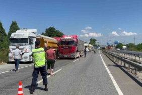 D-140’a dökülen asit paniğe yol açtı: Yol trafiğe kapatıldı, bölgeye AFAD ekipleri sevk edildi