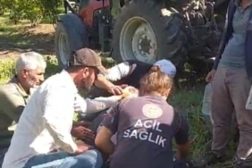D-140’da otomobil ile traktör çarpıştı: 2 yaralı