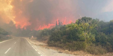Eceabat’taki orman yangını büyüyor
