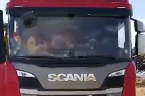 Edirne’de çakarlı tırın sürücüsüne 6 bin 439 lira ceza