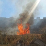 Edirne’de kaynak makinesinden çıkan kıvılcım 2 dekar buğdayı yaktı