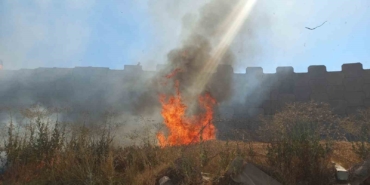 Edirne’de kaynak makinesinden çıkan kıvılcım 2 dekar buğdayı yaktı