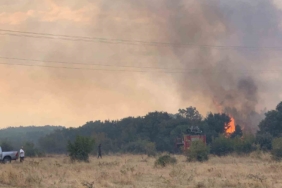 Edirne’de orman yangını anızlık alana sıçradı: 2 baraka zarar gördü