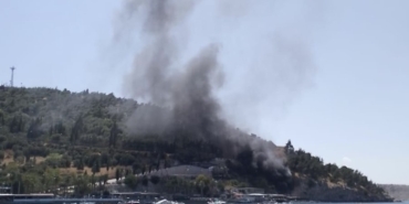 Erdek’te korkutan yangın