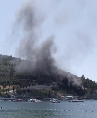 Erdek’te korkutan yangın