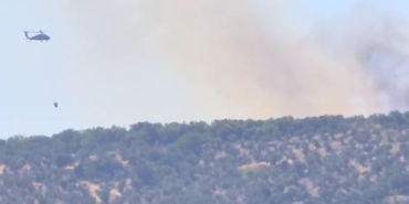 Erdek’te orman yangını, havadan ve karadan müdahale ediliyor