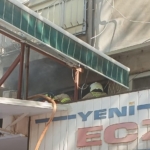 Erdek’te Takunyacılar Çarşısı’nda yangın