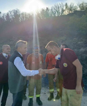 Erdek’teki yangın söndürüldü