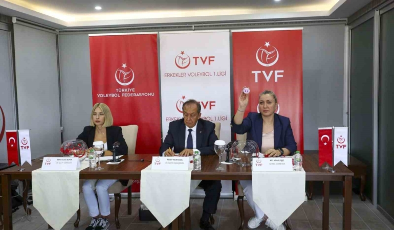 Erkekler Voleybol 1. Ligi’nde 2024-2025 voleybol sezonu fikstürü çekildi