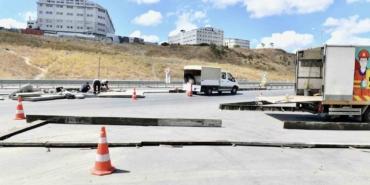 Esenyurt’ta 3 ana arteri birbirine bağlayan kavşakta çalışma