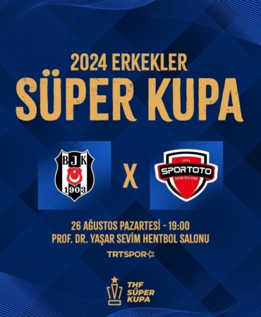Hentbol Süper Kupa maçları 26 ve 27 Ağustos’ta oynanacak
