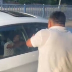 İETT şoförü araçtan inip tartıştığı sürücüye yumruk salladı, o anlar kamerada