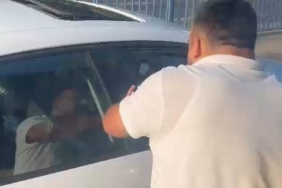 İETT şoförü araçtan inip tartıştığı sürücüye yumruk salladı, o anlar kamerada