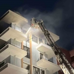 İnşaat halindeki binada yangın