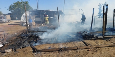 İşçilerin kaldığı baraka alevlere teslim oldu