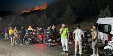 İzmir’deki yangında kuryeler seferber oldu