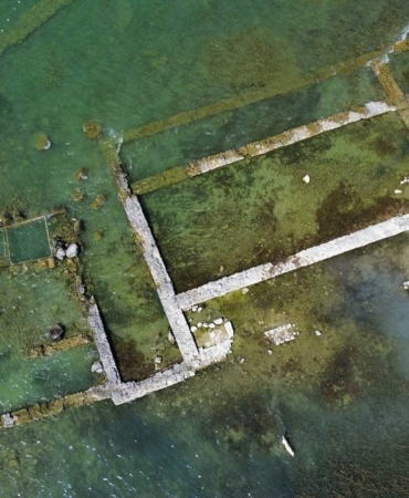 İznik Gölü’ndeki bazilika, kuralıktan dolayı gün yüzüne çıktı