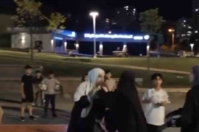 Kadınların tekme tokat kavgası kamerada